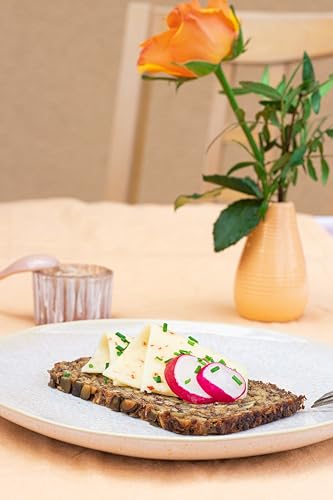 Mestemacher Bio Unser Pures Haferbrot ohne Mehl und ohne Hefe, Nutri Score A, vegan, Ballaststoffreich, mit wertvollen Omega 3 Fettsäuren, Vollkornbrot Diabetiker geeignet, 5 Scheiben, 300g