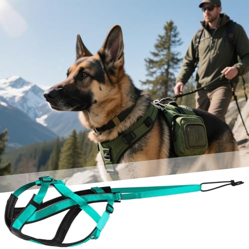 Schlittenhund Geschirr | Reflektierendes Laufgeschirr Für Hunde - Komfortables Verstellbares Gurtzeug Für Schlitten Training Outdoor Aktivitäten