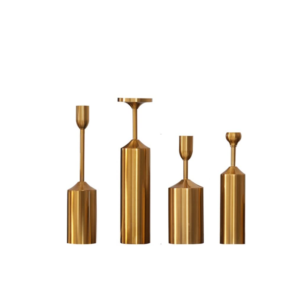 HTTGDGDH European And Type Metal Kit Candle Table Model Room Ornaments Home Living Wedding Gifts Decoration Props,