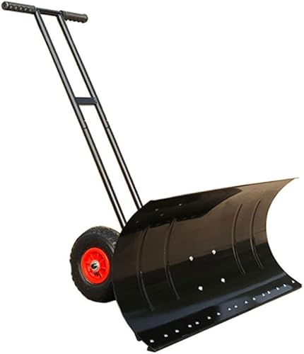 Miniatura 1 de Snow Shovel Multifunction Hand Push Snow Remover, Portable Wheeled Snow Removal Artifact, Outdoor Snow Removal for Driveway Garden Car Pala de Nieve