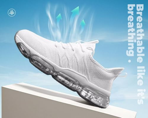 Image of Men's Air Running Shoes Non Slip Workout Casual Sport Shoes for Men Basketball Sneakers Fashion Tennis Sport Fitness Cross Trainers