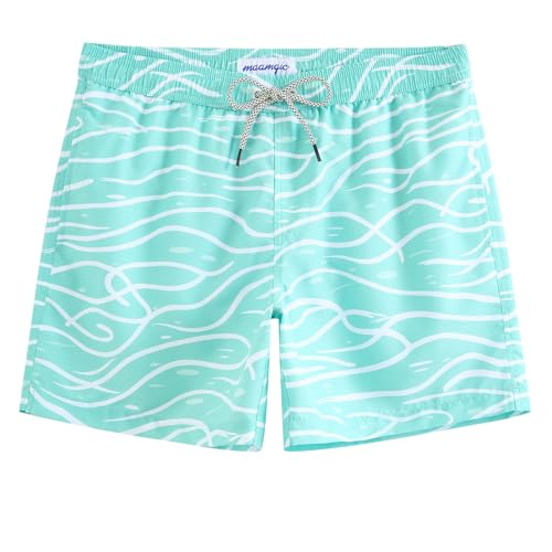 Image of maamgic Mens Swim Trunks 5 Inch with Mesh Lining, Quick Dry Mens Bathing Suit, Swim Shorts for Swimming and Beach
