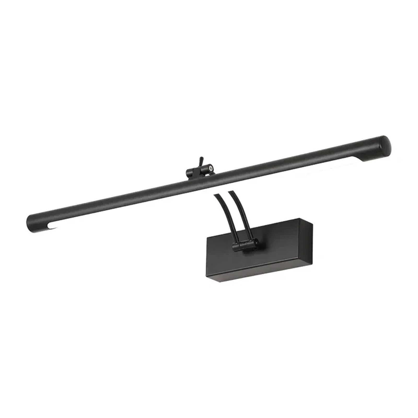 Symulowane światło do wyświetlania sztuki kosmetycznej, oświetlenie lustra łazienkowego LED do galerii dekoracyjnej na ścianę(Natural 4000K,BLACK_12W 55CM)