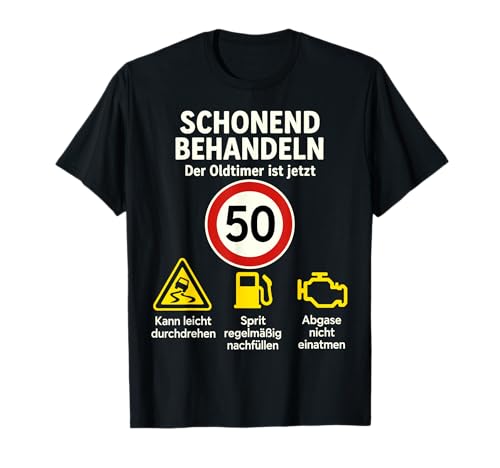 50. Geburtstag Mann Frau 50 Jahre Deko 1975 Geschenk Lustig T-Shirt