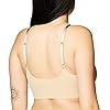Calvin Klein Women's Invisibles Comfort Lightly Lined Seamless Wireless Triangle Bralette Bra, Bare, Medium