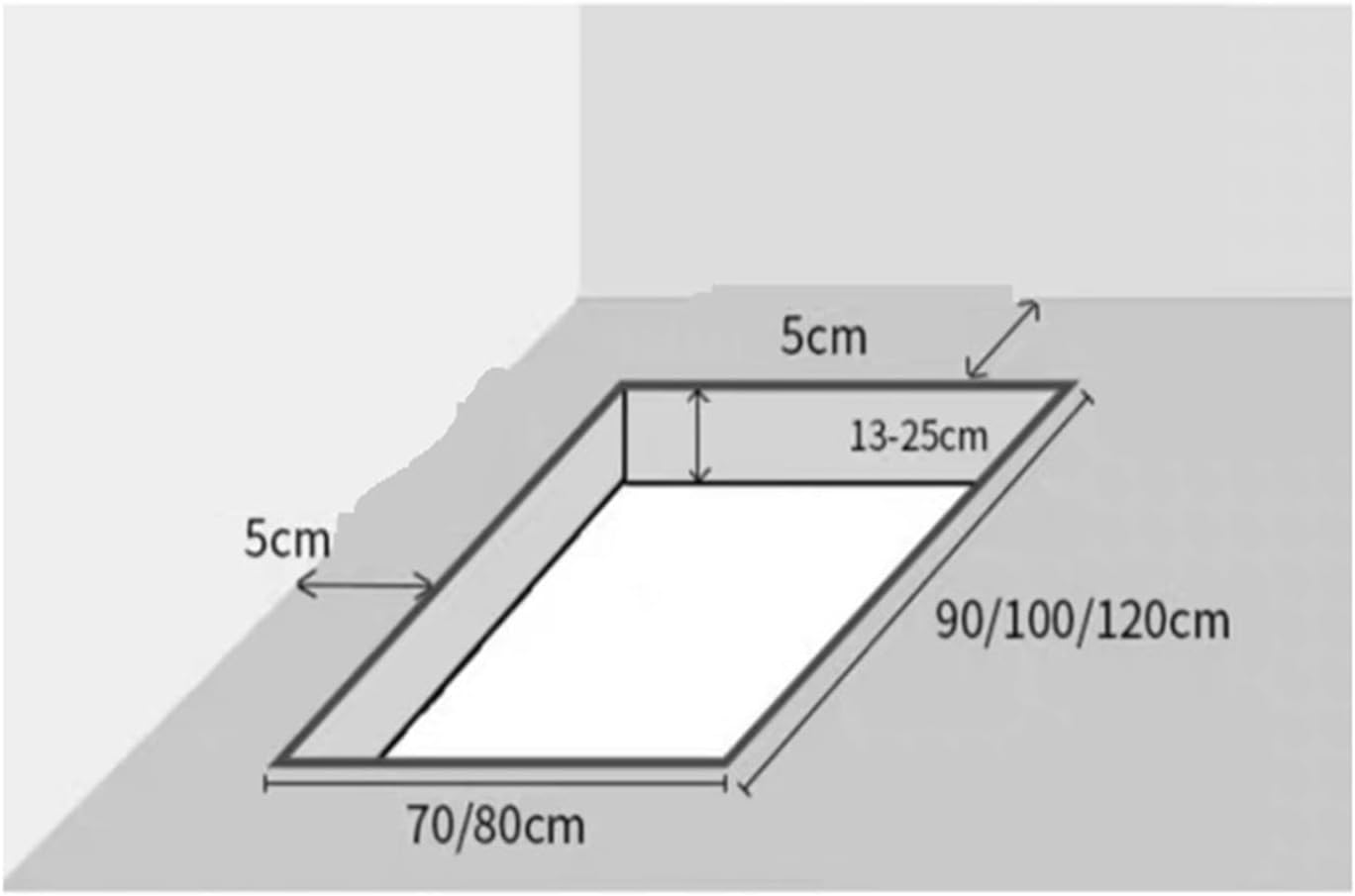 attic ladders Hidden Ceiling Mount Folding Attic Stairs Pull Down Attic Ladder for Flat Roofs Attics Garages Rooftops(70 * 120)