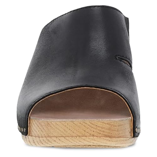 Image of Dansko Tandi Peep Toe Sandal for Women - Soft Leather Treated with Scotchgard for Stain Resistance - Cushioned, Contoured Footbed for All-Day Comfort