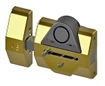 Lince Cerrojo Alta Seguridad 7930 RSA Alarma de 100dB-DORADO, Dorado, 0