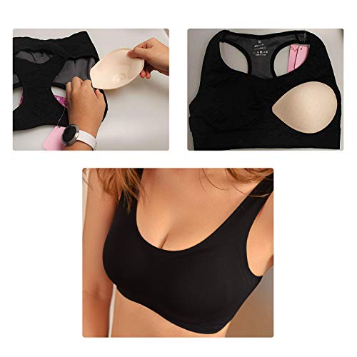 Topbine Bra Pads Inserts Women's Sports Cups Bra Replacement Insert For Bikini Swimsuit (-7 C/D 3 Color) #TOP4