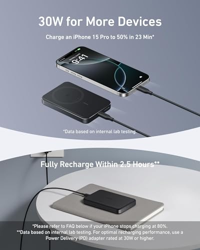 Anker-MagGo-Power-Bank-Ultra-Slim-10000mAh-Magnetic-Battery-Pack-Qi2-Certified-15W-Ultra-Fast-MagSafe-Compatible-Portable-Charger-Ergonomic-Design-for-iPhone1615141312-Series-Only