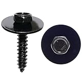 Woodzdon 50 Pcs M4.2-1.41 x 20mm Hex Head Sems Tapping Screw for Jeep Wrangler for GM 11503892 11500434 for GMC Pickup for Chevrolet Tahoe S10 C1500 C2500 C3500 K1500 K2500 K3500 Trucks #8 x 25/32