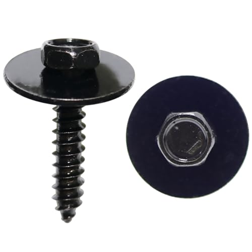 Woodzdon 50 Pcs M4.2-1.41 x 20mm Hex Head Sems Tapping Screw for Jeep Wrangler for GM 11503892 11500434 for GMC Pickup for Chevrolet Tahoe S10 C1500 C2500 C3500 K1500 K2500 K3500 Trucks #8 x 25/32