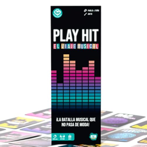 Play Hit - Juegos de Mesa Adultos Divertido y dinámico - Música en español - Diversión con Amigos y Familia - Regalo Original para Hombres y Mujeres (El Viaje Musical)