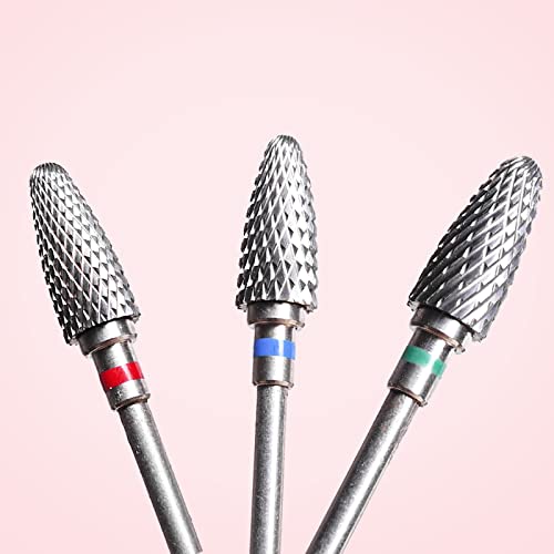 Juego 3 Brocas de Taladro para Uñas 3/32" Tungsteno miniatura 6