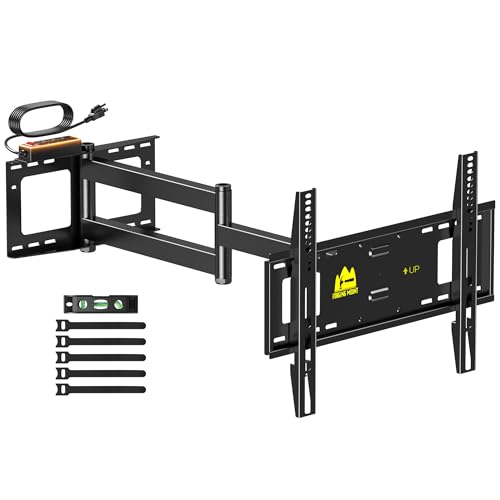 FORGING MOUNT Long Arm TV Wall Mount for 42-80 inch TVs, 43' Extension Full Motion TV Mount with Articulating Arm Swivel,Tilt and Level Adjustment, MAX VESA 600x400mm, Holds up to 110 lbs