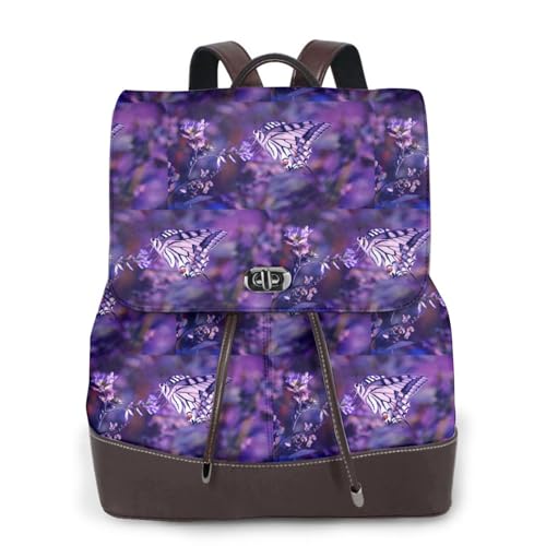 Sac à dos en cuir imprimé papillon 1 femme pour remplacer votre sac à main lourd et encombrant