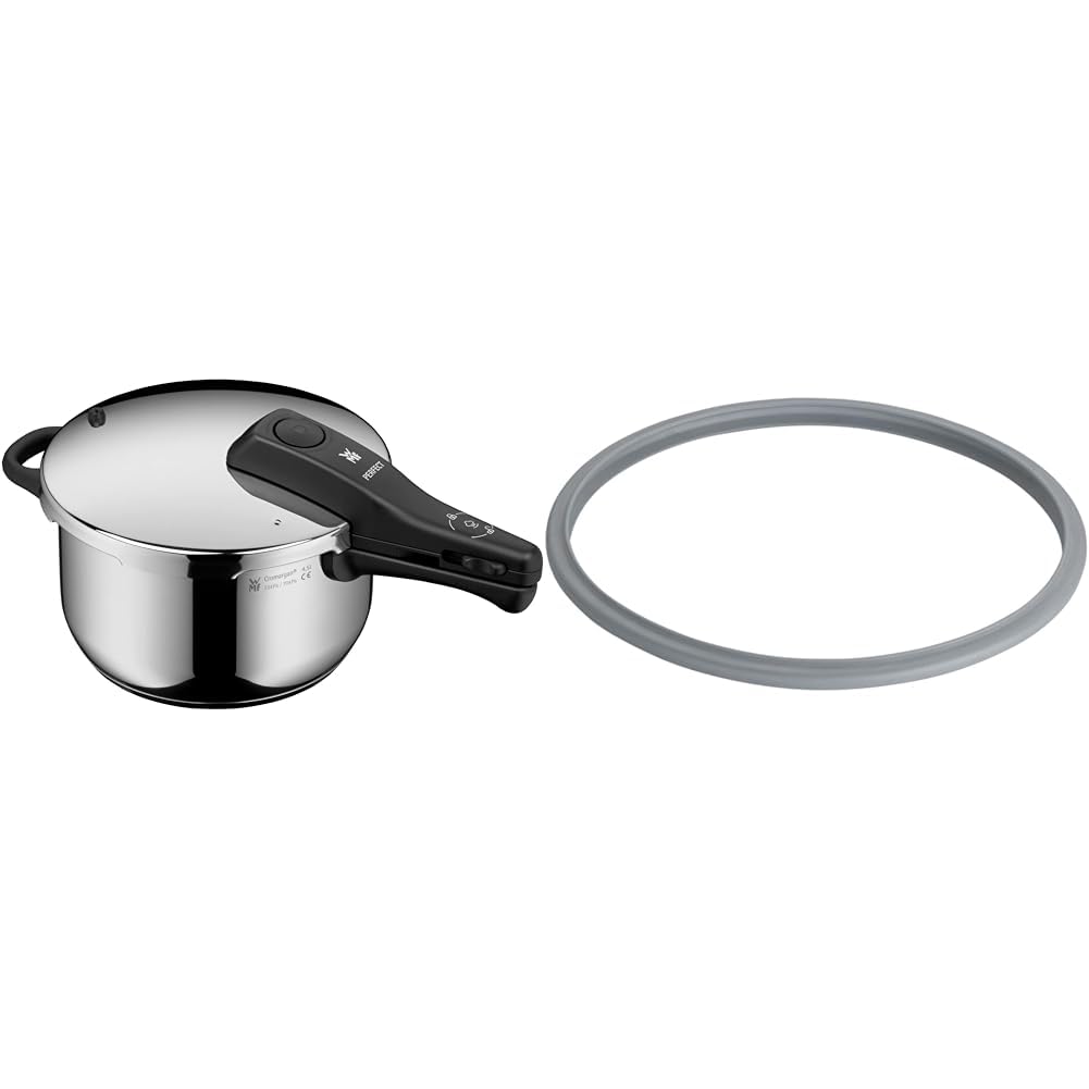 WMF Perfect Schnellkochtopf Induktion 4,5l, Dampfkochtopf & Ersatzteil Dichtungsring Schnellkochtopf 22 cm, für Schnellkochtopf 3l, 4,5l, 6,5l, 8,5l, Silikonring, Silikon
