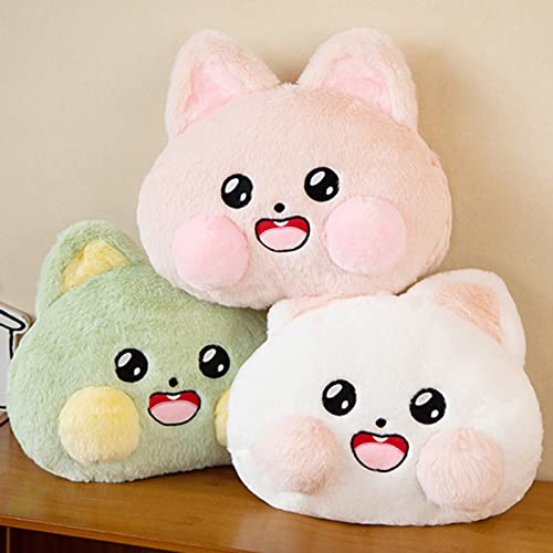 YOZUMD Almofada de cabeça de gato, confortável e fofa boneca de gatinho fofo travesseiro de sofá, al