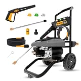 WAP Lavadora Alta Pressão WL 4500 Profissional 2200W 2000psi 500l/h Stop Total e 3 Bicos de Alta Pressão (220, Volts)