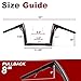 TIGERSGATE Sportster Dyna Ape Hangers Softail Handlebar Z bar with Pull Wires for Harley 1995-Up Road King 1998-2013 Road Glide（Black，10 Inch）