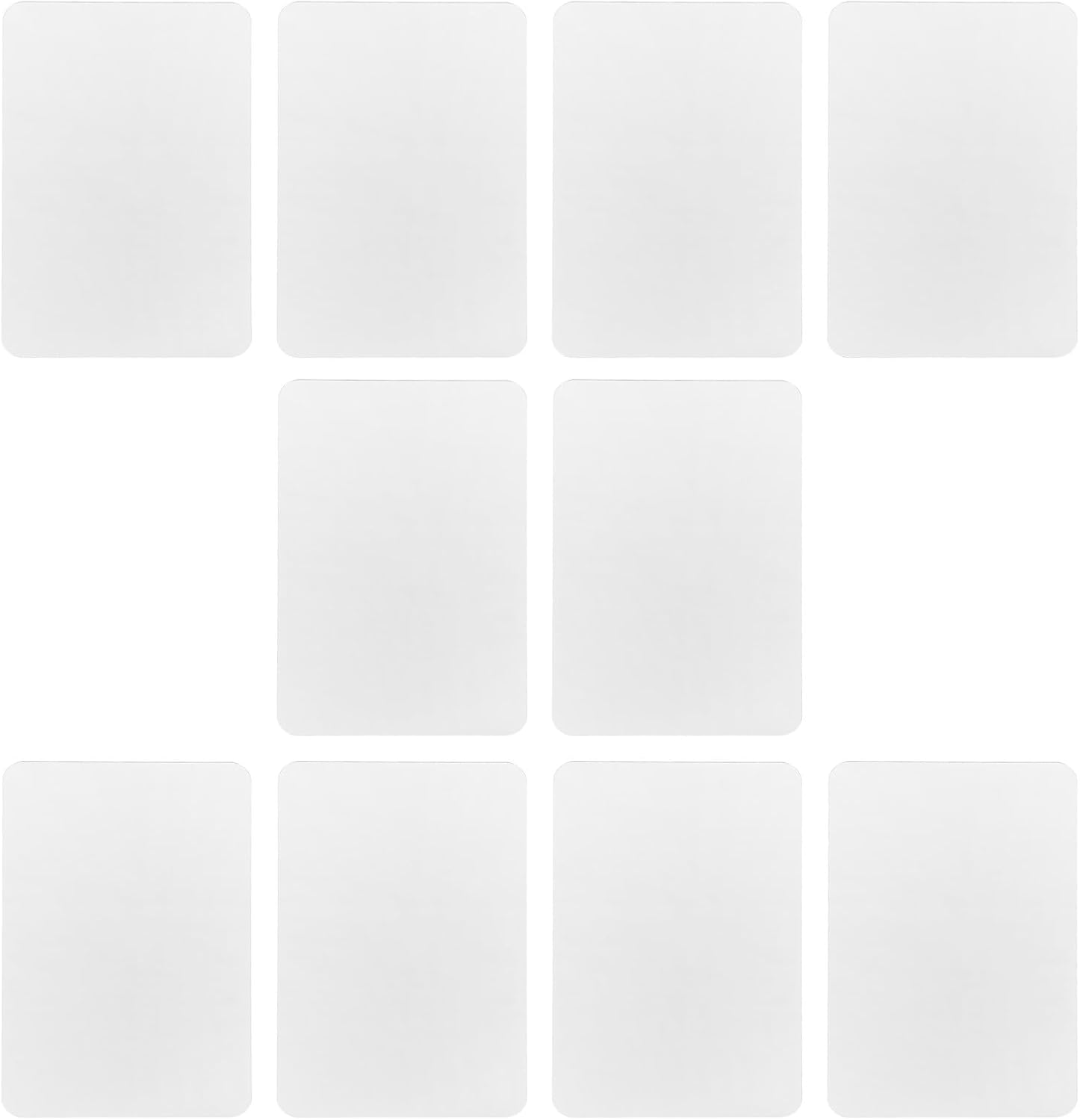 ARTIBETTER 10pcs Unbreakable Acrylic Mirrors - 4x6 Inch Stick On Wall Mirrors for Preschool, Toddler Vanity, DIY Home Decor - Shatter Resistant