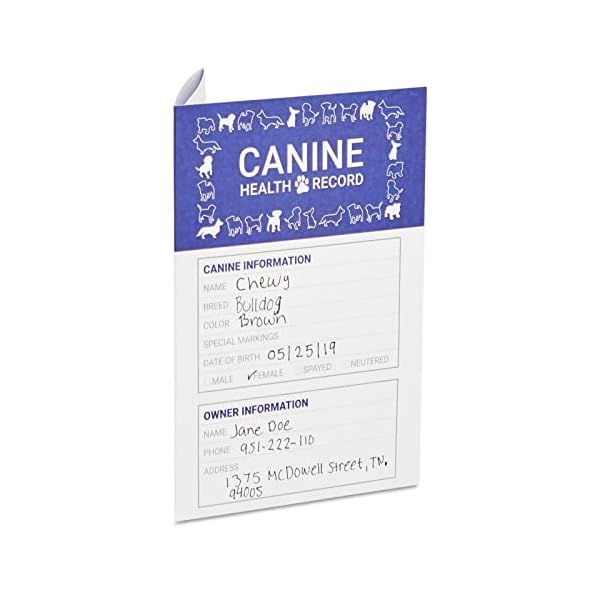 24 Pack Puppy Vaccine Record Book