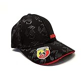Abarth 21733 schwarzer Hut mit gebogenem Visier