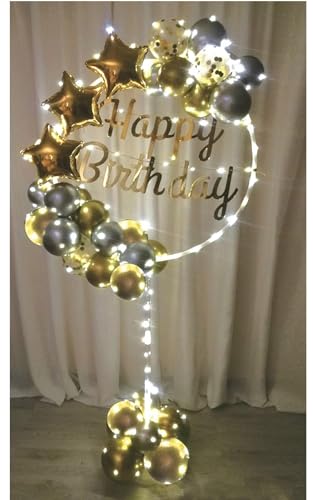 [PLATA] �a���� �o���[�� �o�[�X�f�[�o���[�� �g�t�� ���� LED �t�� �Z�b�g �y �V���o�[ �z HAPPY BIRTHDAY �p�[�e�B�[ ����t�� ���D �f�R���[�V��������