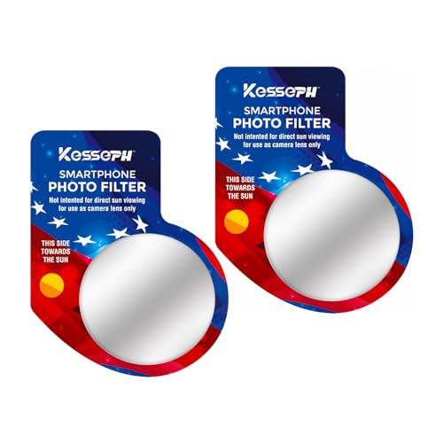 Solar Eclipse Imaging Enhancing Lens Filter for Your Smartphone 2-Pack. ...