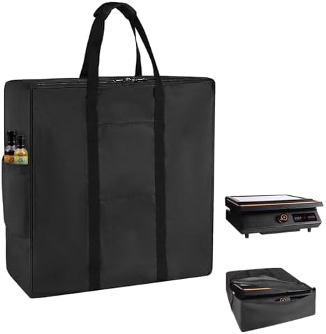 Copertura E Borsa Da Trasporto Per Piastra Blackstone 22 Pollici – Resistente All’Acqua, In Poliestere 600D, Adatta Per Griglia Con Coperchio – Ideale Per Campeggio E Accessori BBQ - 2