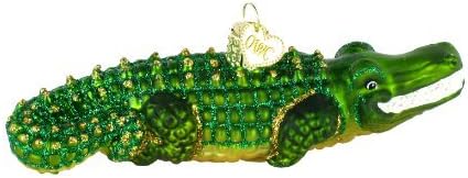 Old World Christmas Alligator Glass Blown Ornament for Christmas Tree, Handcrafted Holiday Decoration, Wildlife Animal Collection - Image 5