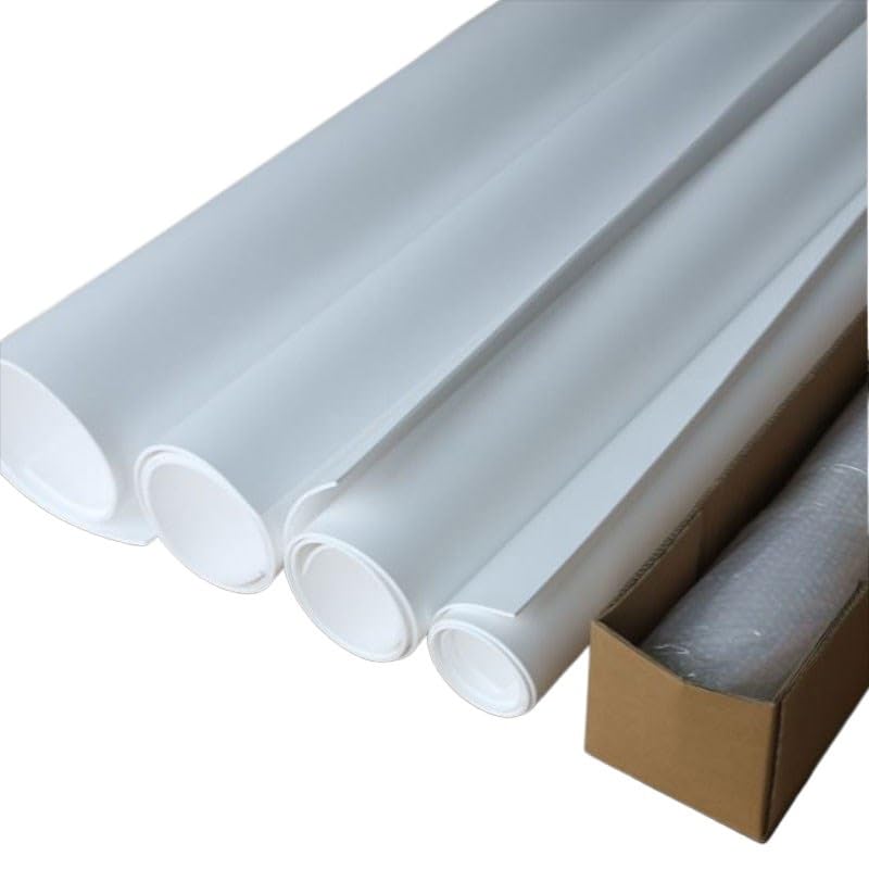 High-Temperature White Expanded PTFE Board - 0.5-8mm Soft-Sealing Foam for Seals, 1PC, Durable and Versatile Material(200x200x5mm)