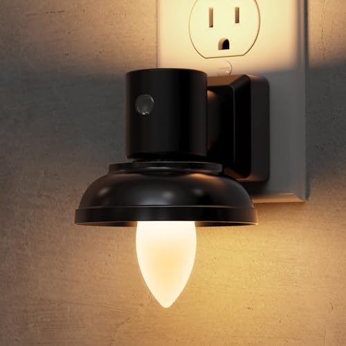 Image of L LOHAS LED Night Light, Night Lights Plug into Wall, 3000K Warm White, Farmhouse Barn Plug in Light with Dusk to Dawn Sensor, for Bedroom, Bathroom, Kitchen, Hallway