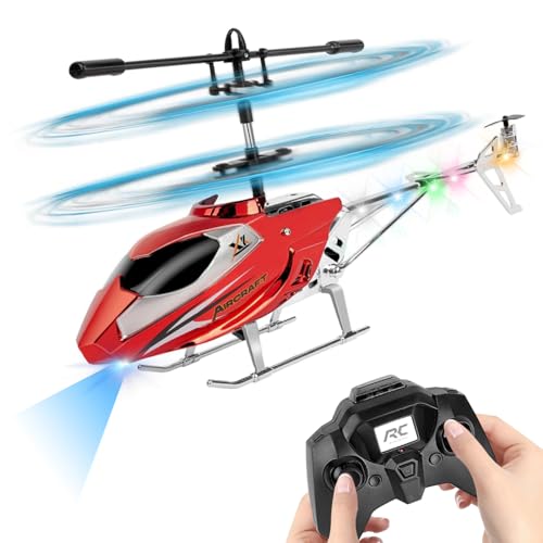 Nzkeuf 2.4G Elicottero Telecomandato per Bambini con 3,5 Canali, Elicottero Radiocomandato con luce LED, Altezza Fissa,...