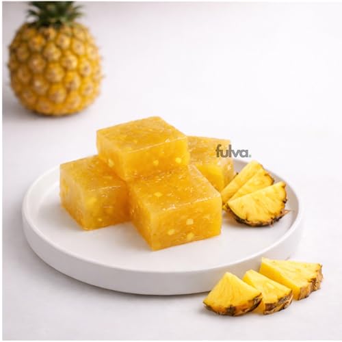 Image of Fulva Kozhikode Pineapple Halwa 200g, Authentic Kerala Traditional Sweet, Premium Indian Sweets with Pineapple Flavor, Soft Chewy Halwa Ideal for Festivals, Family Functions & Gifting