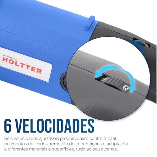 Politriz Lixadeira Multifunções Automotiva 7 1400W 180mm 3000RPMPolidor Máquina de Polir Elétrica Pr