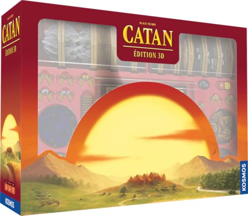 Kosmos Asmodee Catan: 3D Edition Deluxe   Juegos de Mesa   Juegos de Mesa   Juegos de Estrategia   Juego de Desarrollo a Partir de 10 años   3 a 4 Jugadores   Versión Francesa