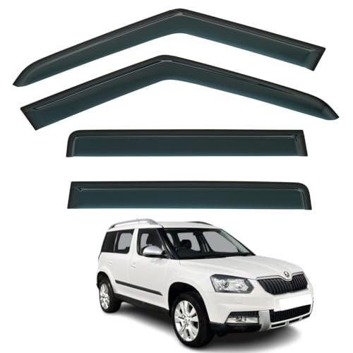 Déflecteurs d'air adhésifs Skoda Yeti pour ventiler l'habitacle en voyage