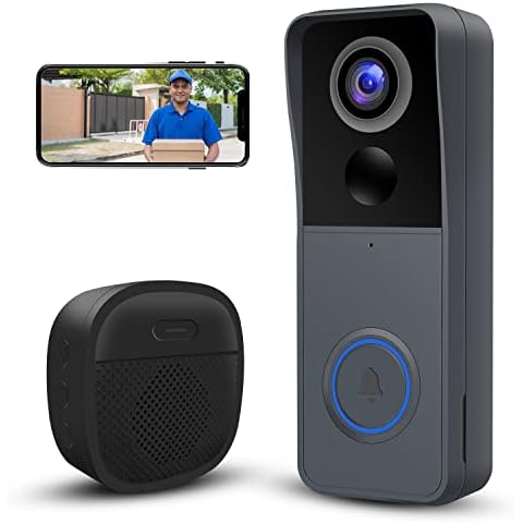 GEREE Wireless Video Doorbell with Night Vision Cover