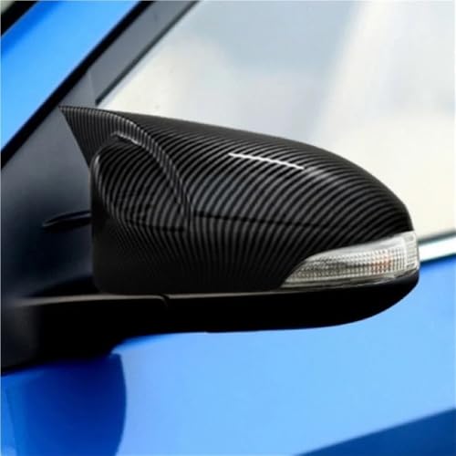 Couvercle boîtier rétroviseur Auris coque rayée cassée look carbone brillant