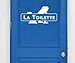 Produktbild Türaufkleber La Toilette Mädchen Frau Klo WC Sitz Sticker Frauen Aufkleber 3D153, Farbe:Lavendel glanz;Breite vom Motiv:40cm