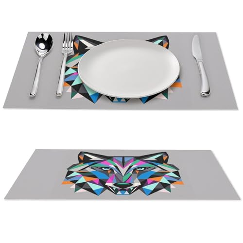 Table sets de table en PVC pour salle à manger lavable durable - 2