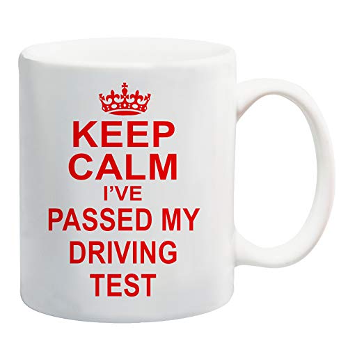 Taza de regalo con texto en inglés «Keep Calm I've Passed My Driving Test»