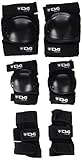 schoner set kleinkind EVA Schaum TSG Schonerset Knie, Ellbogen-Und Handgelenkschoner, black, One Size