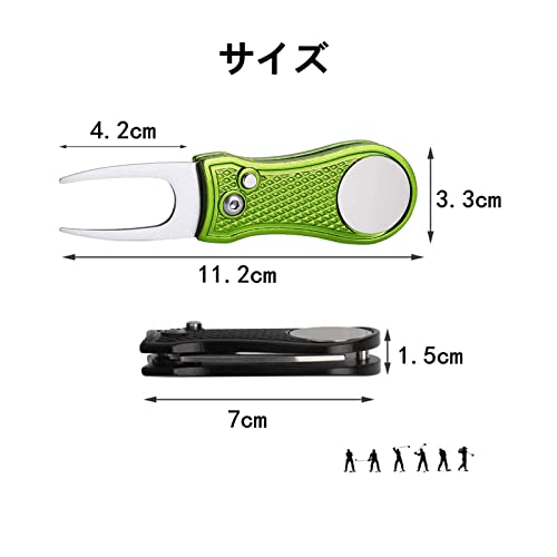 YFFSFDC 折りたたみ式グリーンフォーク