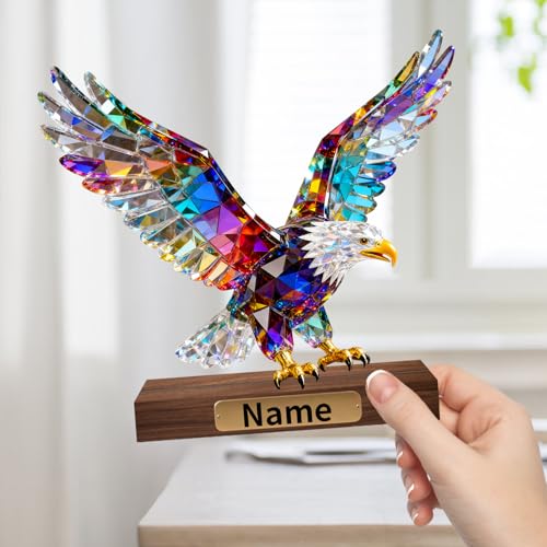 Estatua de cristal 2D personalizada con figura de leopardo miniatura 4