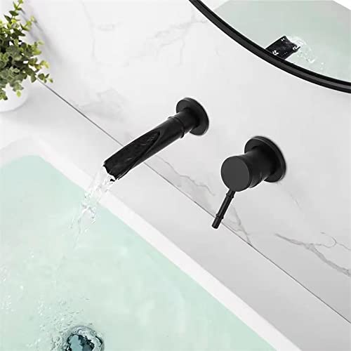 Robinet de lavabo à poignée unique encastré pour vasque moderne