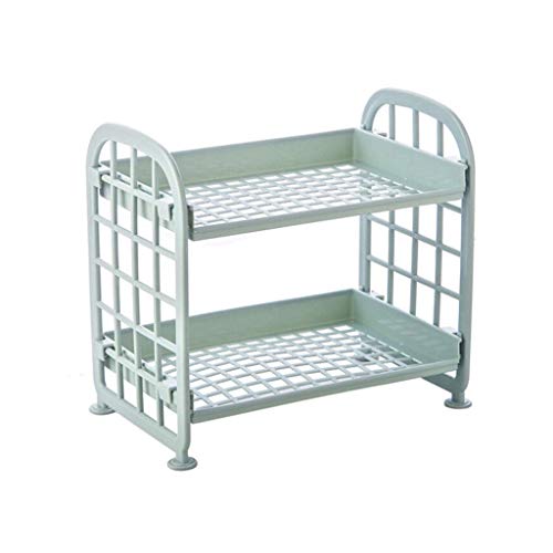 ZSQAI Die Waren for die Küche Storage Rack Kühlschrank Seitenablage 2 Layer Removable Cover