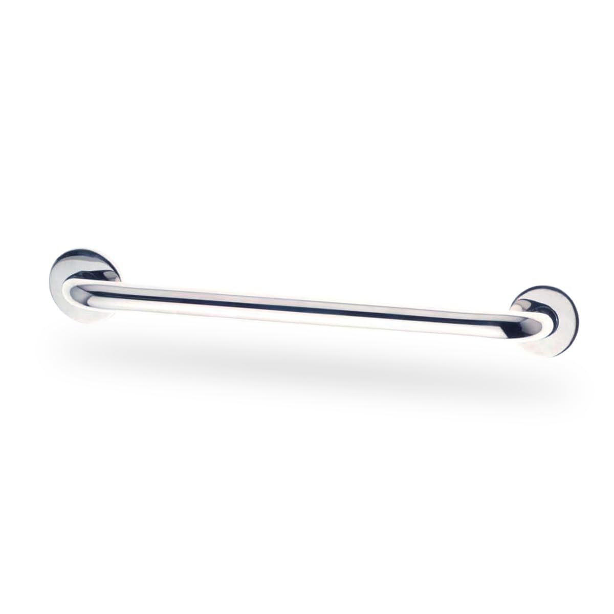 Amig - Door Handle with Rosette - Made of Stainless Steel - Dimensions: 400 mm - Gloss, Glossy