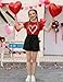 Arshiner Girls Clothes 2 Piece Outfits Drop Shoulder Batwing Sleeve Tops and Paperbag Waist Shorts Set Red Clothing Set